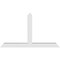 Ekena Millwork Portland Architectural Grade PVC Gable Bracket, 84"W x 49"H x 6"D x 6"F, 14/12 Pitch GBP084X49X0606POR00 - alternate 5